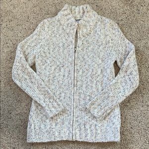 Croft and Barrow Zip Up Sweater Size PS